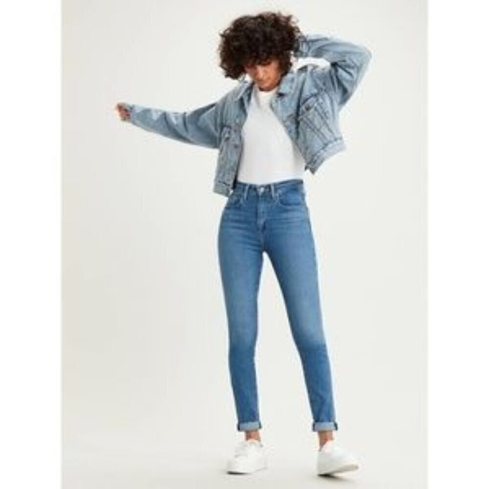 Levis 721 High Rise Skinny  Med Wash Jean Sz 24